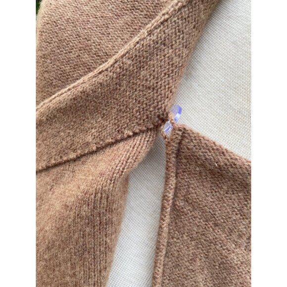 JM Collection Petite Wool Cardigan With Embellished Collar P/L - Picture 9 of 9